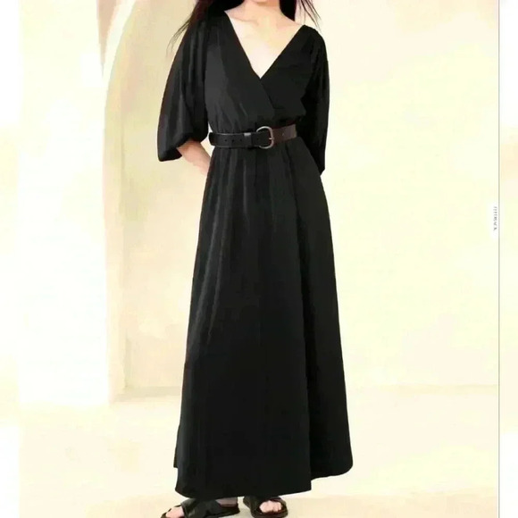 BANANA REPUBLIC BLOUSON MAXI DRESS - Picture 1 of 6